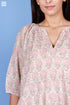 Mulmul Cotton Milan Dress In Floral Block Print